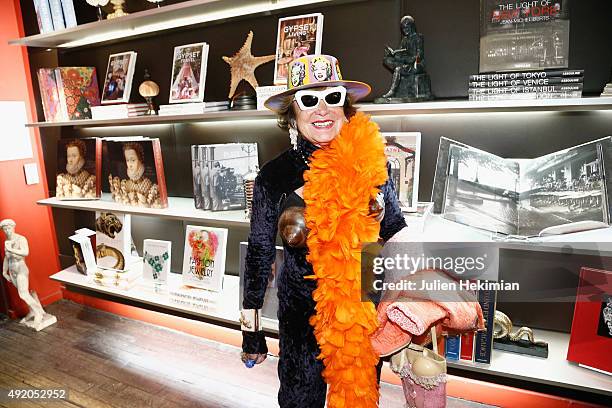 Yanou Collart attends the Frederic Beigbeder Book Launch, Le Caca's Club, at Librairie Assouline on October 9, 2015 in Paris, France.