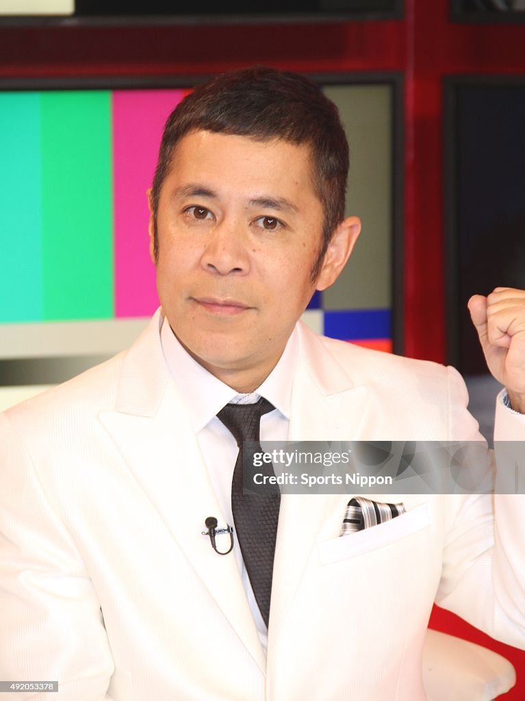 Comedian Takashi Okamura of attends TBS TV program Press