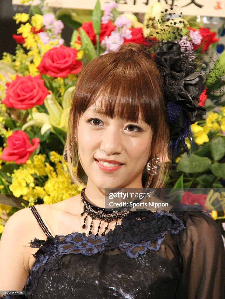 Minami Takahashi Attends Press Conference In Tokyo