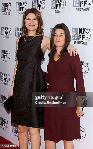 Comedian Sandra Bernhard and Sara Switzer attend the 53rd New York Film Festival premiere of "Carol" at Alice Tully Hall on October 9, 2015 in New...