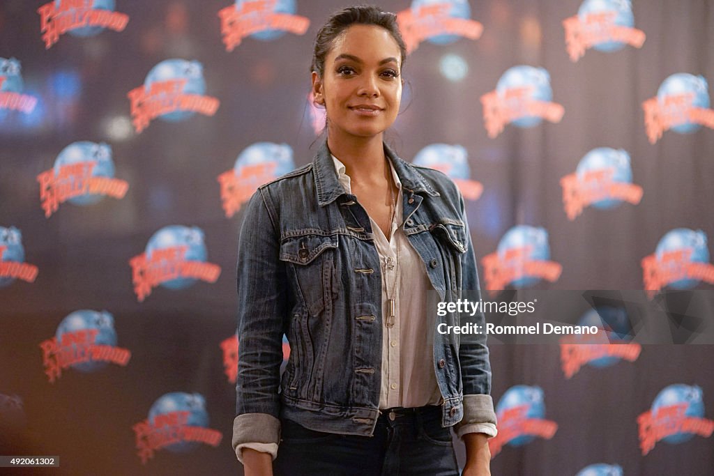 Lyndie Greenwood Visits Planet Hollywood Times Square