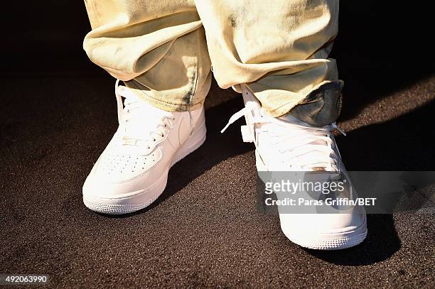 Rahzel, shoe detail, attends the BET Hip Hop Awards 2015 presented by Sprite at Atlanta Civic Center on October 9, 2015 in Atlanta, Georgia.