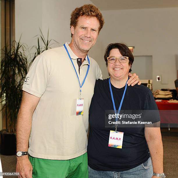 Will Ferrell and Cathy Opie attend Hammer Museum K.A.M.P. 2014 on May 18, 2014 in Los Angeles, California.