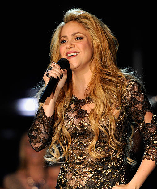 Singer Shakira performs onstage during the 2014 Billboard Music Awards at the MGM Grand Garden Arena on May 18, 2014 in Las Vegas, Nevada.