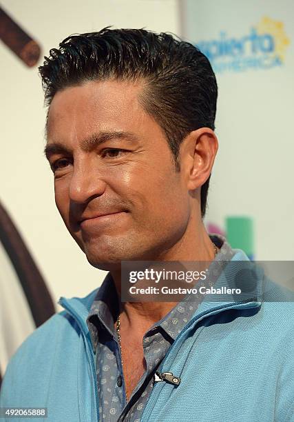 Fernando Colunga visit the set of 'Despierta America' to promote his film 'Ladrones' at Univision Studios on October 9, 2015 in Miami, Florida.