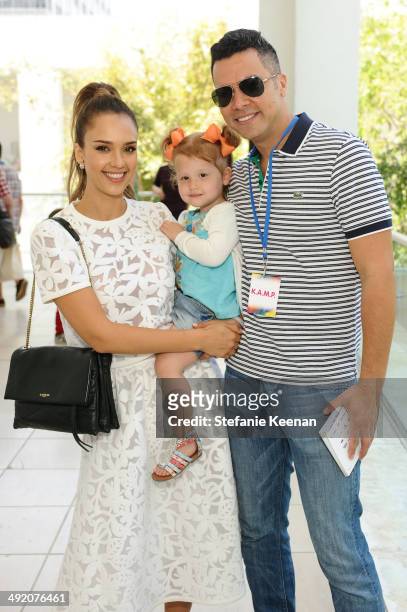 Jessica Alba and Cash Warren attend Hammer Museum K.A.M.P. 2014 on May 18, 2014 in Los Angeles, California.