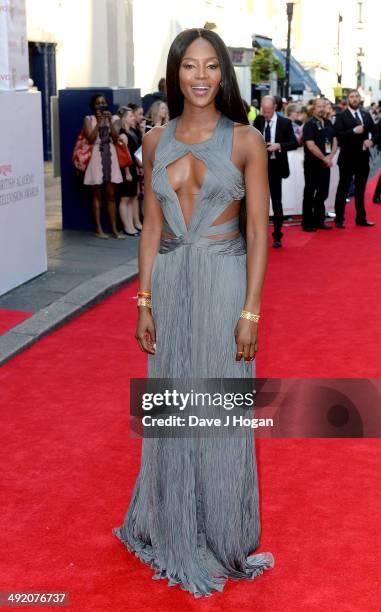 Naomi Campbell attends the Arqiva British Academy Television Awards at Theatre Royal on May 18, 2014 in London, England.