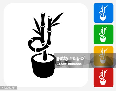Bamboo Tree Icon Flat Graphic Design Bamboo Tree Icon Flat Graphic Design