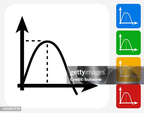 Gravity Graph Icon Flat Graphic Design Gravity Graph Icon Flat Graphic Design