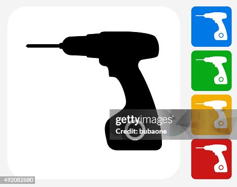 Drill Icon Flat Graphic Design Drill Icon Flat Graphic Design