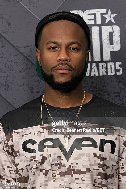 Rapper Casey Veggies attends the BET Hip Hop Awards 2015 presented by Sprite at Atlanta Civic Center on October 9, 2015 in Atlanta, Georgia.