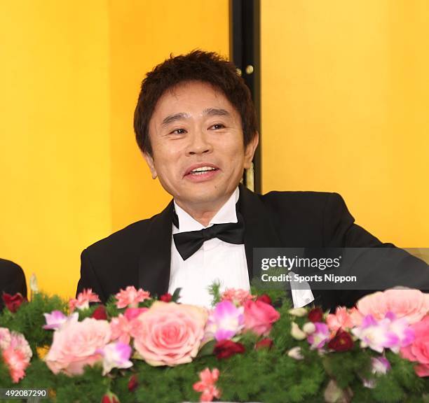 Masatoshi Hamada of comedy duo Downtown attends NTV year end special program 'Gaki No Tsukai Special-24 Hours No Laughing' Press conference on...