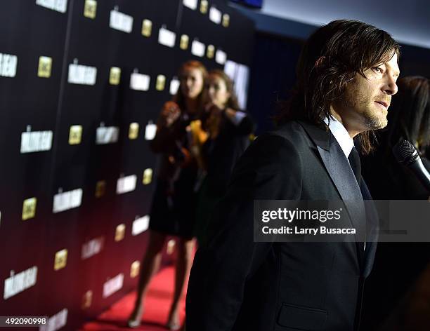 Norman Reedus attends AMC's "The Walking Dead" Season 6 Fan Premiere Event 2015 at Madison Square Garden on October 9, 2015 in New York City.