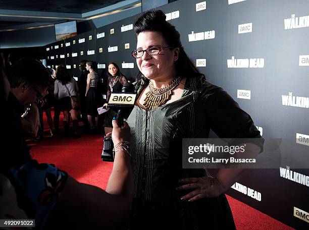 Ann Mahoney attends AMC's "The Walking Dead" Season 6 Fan Premiere Event 2015 at Madison Square Garden on October 9, 2015 in New York City.