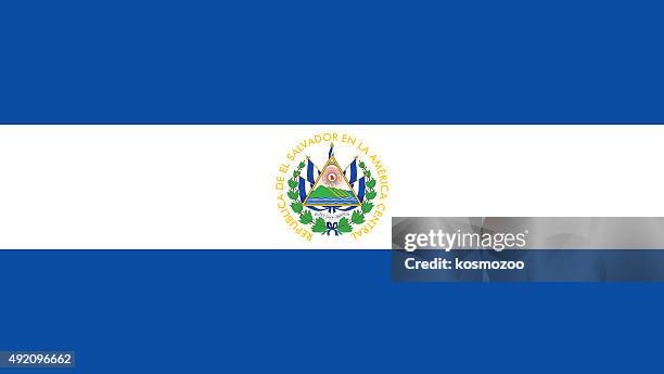 flag el salvador - salvador stock illustrations