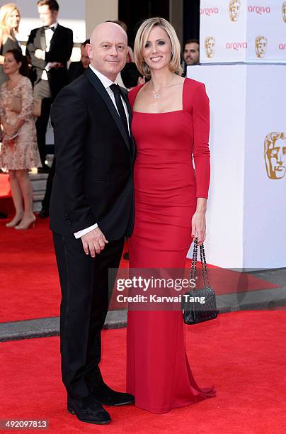 Ross Kemp and Renee O'Brien attend the Arqiva British Academy Television Awards held at the Theatre Royal on May 18, 2014 in London, England.