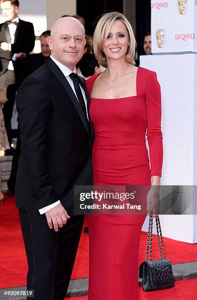 Ross Kemp and Renee O'Brien attend the Arqiva British Academy Television Awards held at the Theatre Royal on May 18, 2014 in London, England.