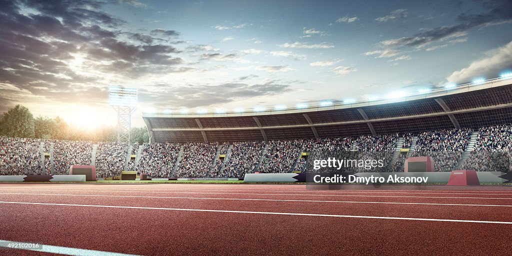 Runners Statium Stadium With Running Tracks High-Res Stock Photo - Getty Images
