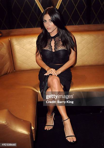 Actress Cassie Scerbo attends Boo2Bullying Benefit to support art therapy outreach programs hosted by Cassie Scerbo held at Bootsy Bellows on October...