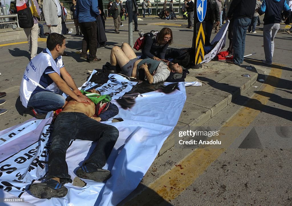 Explosion close to Ankara's main train station