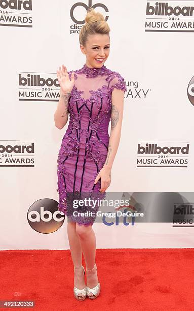 Cher Lloyd arrives at the 2014 Billboard Music Awards at the MGM Grand Garden Arena on May 18, 2014 in Las Vegas, Nevada.