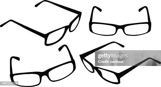 illustrations, cliparts, dessins animés et icônes de ensemble de lunettes - lunettes 3d
