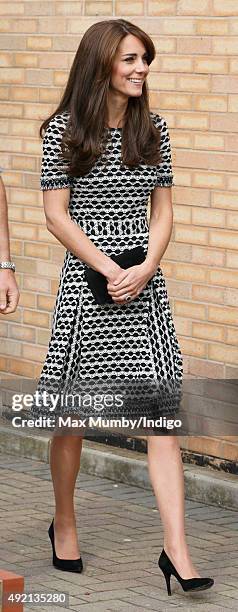 Catherine, Duchess of Cambridge attends an event hosted by Mind at Harrow College to mark World Mental Health Day on October 10, 2015 in Harrow,...