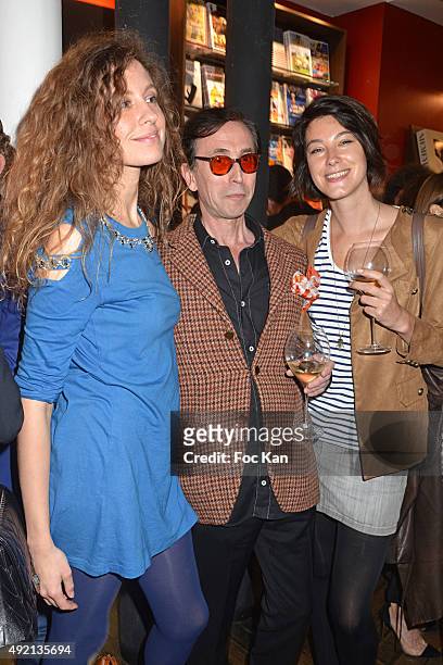 Guest, Natan Hercberg and Ondine Martinez Richelle attend the 'Le Caca's Club' Book Launch Cocktail at Librairie Assouline on October 9, 2015 in...