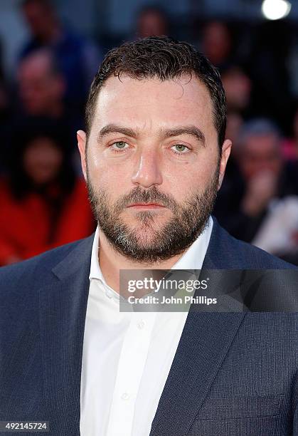 Denis Menochet attends the 'The Program' screening, during the BFI London Film Festival, at Vue Leicester Square on October 10, 2015 in London,...