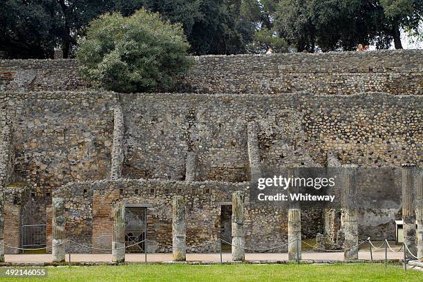 palaestra at pompei exercise ground - palaestra stock pictures, royalty-free photos & images