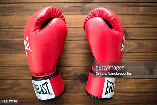 everlast boxing gloves apparel - untied shoelace stock pictures, royalty-free photos & images