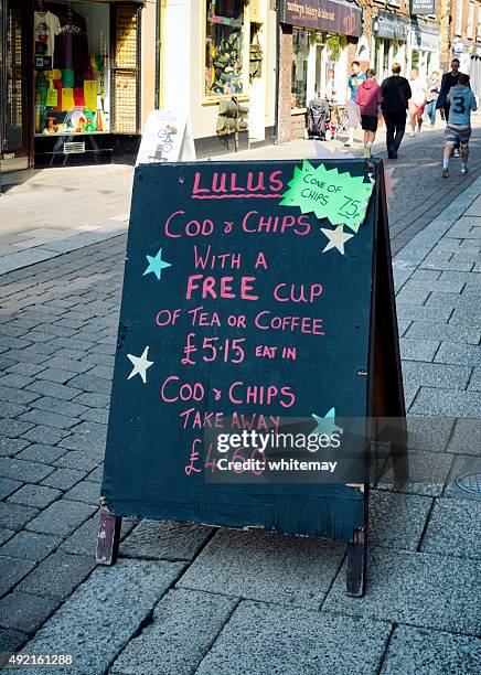 Cod Chippy Sign Fish And Chip Shop Sign Photos and Premium High Res Pictures - Getty Images