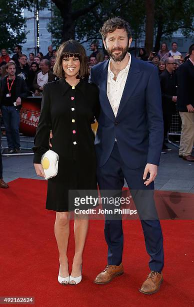 Dawn O'Porter and Chris O'Dowd attend the 'The Program' screening, during the BFI London Film Festival, at Vue Leicester Square on October 10, 2015...