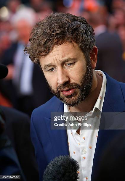 Chris O'Dowd attends the 'The Program' screening, during the BFI London Film Festival, at Vue Leicester Square on October 10, 2015 in London, England.