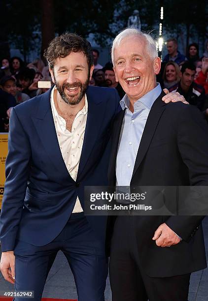 Chris O'Dowd and David Walsh attend the 'The Program' screening, during the BFI London Film Festival, at Vue Leicester Square on October 10, 2015 in...