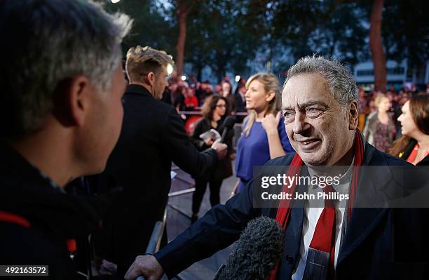 Director Stephen Frears attends the 'The Program' screening, during the BFI London Film Festival, at Vue Leicester Square on October 10, 2015 in...