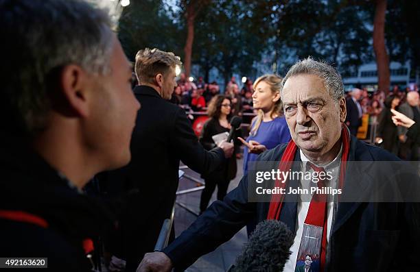 Director Stephen Frears attends the 'The Program' screening, during the BFI London Film Festival, at Vue Leicester Square on October 10, 2015 in...