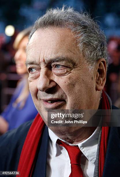 Director Stephen Frears attends the 'The Program' screening, during the BFI London Film Festival, at Vue Leicester Square on October 10, 2015 in...