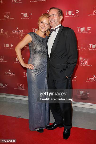 Jeanette Platzeck and Matthias Platzeck attends the TULIP Gala 2015 on October 10, 2015 in Berlin, Germany.