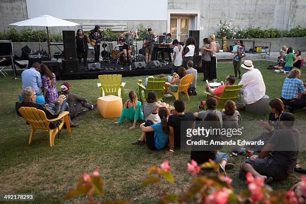 Alexandra & The Starlight Band perform onstage as part of the Venice Art Walk and Auctions at Google Headquarters on May 18, 2014 in Venice,...