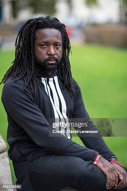 Marlon James, writer, shortlisted for the Man Booker Prize 2015, at the Cheltenham Literature Festival on October 10, 2015 in Cheltenham, England.