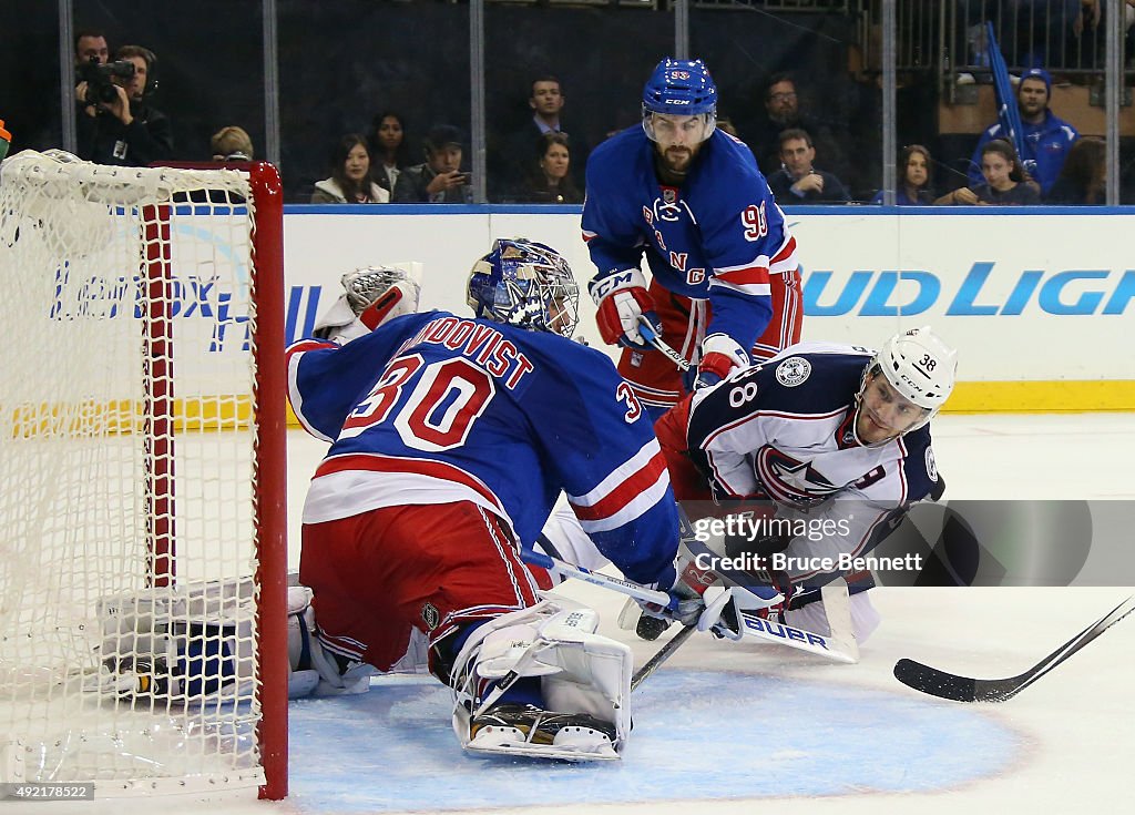 Columbus Blue Jackets v New York Rangers