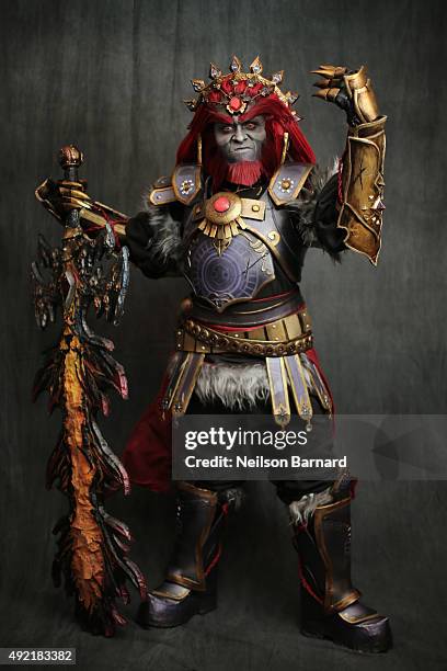 Cosplayer as Ganondorf from The Legend of Zelda during the New York Comic Con 2015 at The Jacob K. Javits Convention Center on October 10, 2015 in...