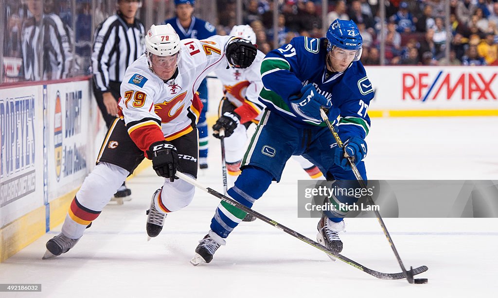 Calgary Flames v Vancouver Canucks