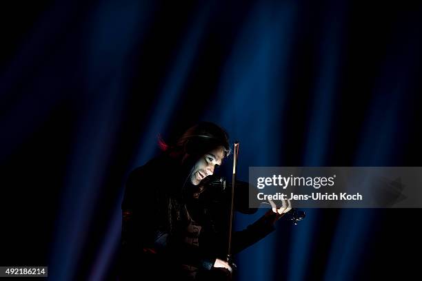 David Garrett performs during the tv show '150 Jahre Schlager - Das Grosse Fest Zum Jubilaeum' at Messe Erfurt on October 10, 2015 in Erfurt, Germany.