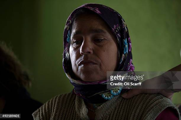 The mother of miner Ilkay Yildrim, who died in the explosion at Soma mine, grieves in her home in the hamlet of Elmadere close to the mine works on...