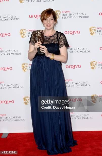 Katherine Parkinson attends the Arqiva British Academy Television Awards at Theatre Royal on May 18, 2014 in London, England.