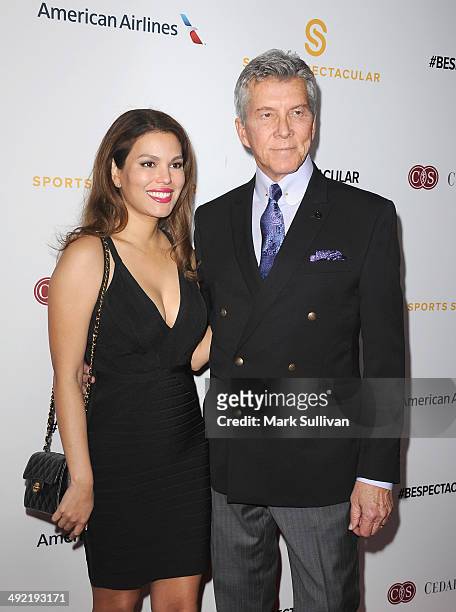 Christine Buffer and boxing announcer Michael Buffer arrive for the 29th Anniversary Sports Spectacular Gala at the Hyatt Regency Century Plaza on...