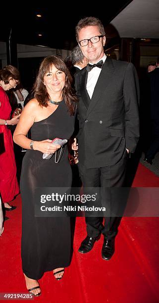 Davina McCall arrives at the Arqiva British Academy Television Awards after party held at the Grosvenor house, Park Lane on May 18, 2014 in London,...