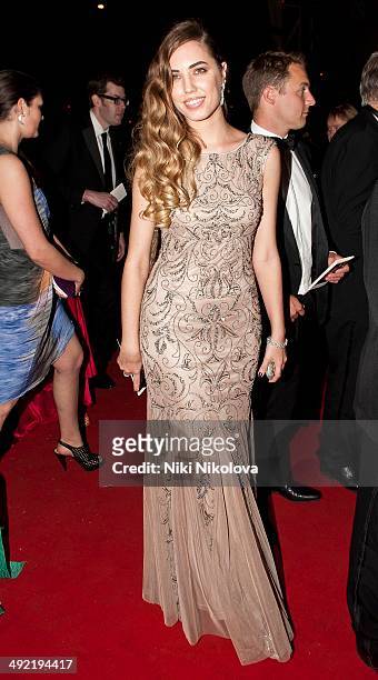 Amber Le Bon arrives at the Arqiva British Academy Television Awards after party held at the Grosvenor house, Park Lane on May 18, 2014 in London,...